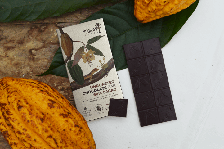 80% UNROASTED Chocolate Bar- Maspi - Chocolates - In - Ecuador