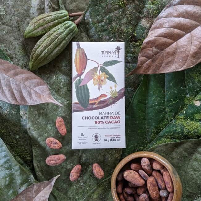 Barra 80% RAW -Maspi - Chocolates - In - Ecuador