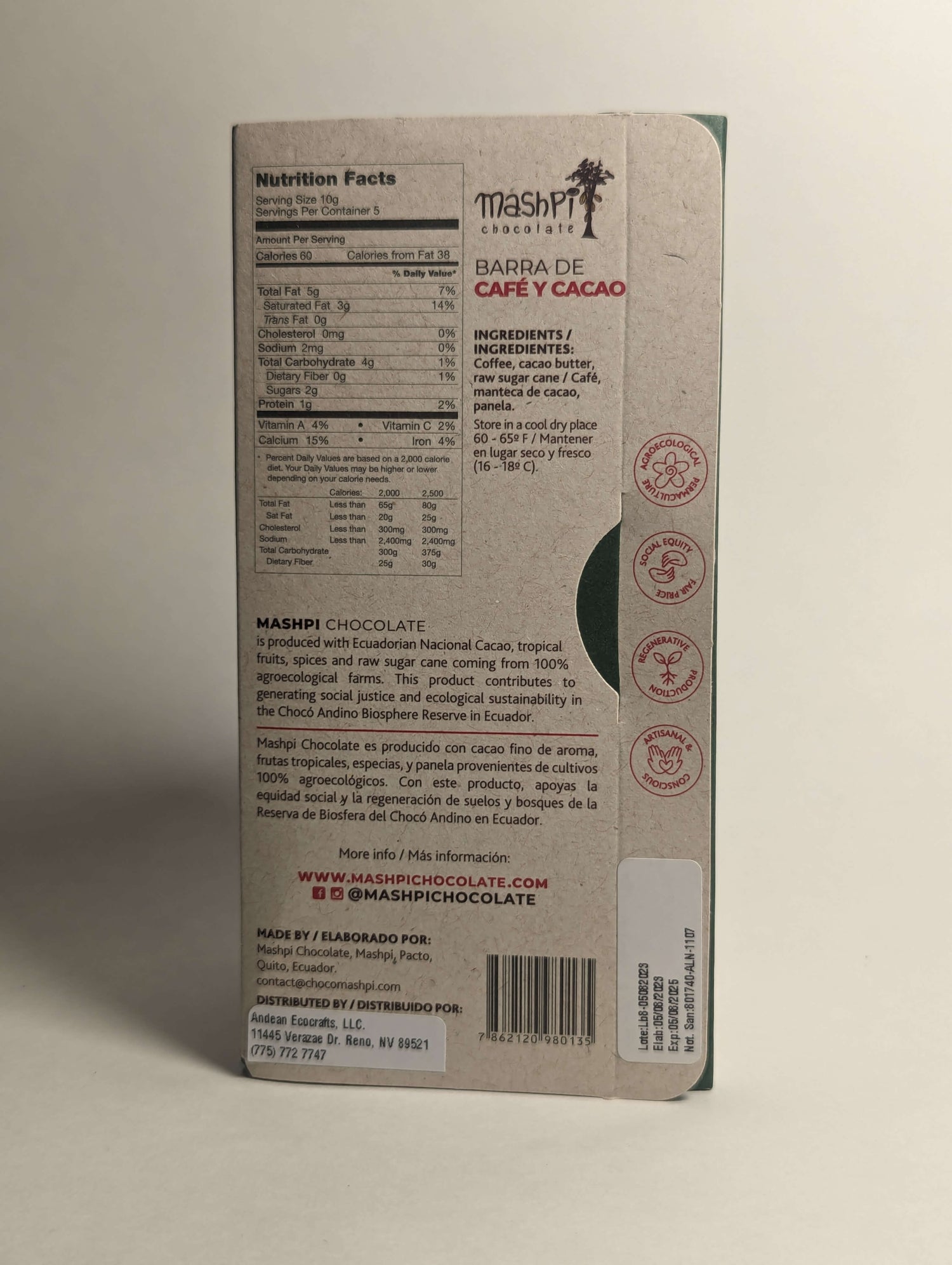 Barra de Chococaf -Mashpi-Chocolate-Best-Chocolates-in-Ecuador