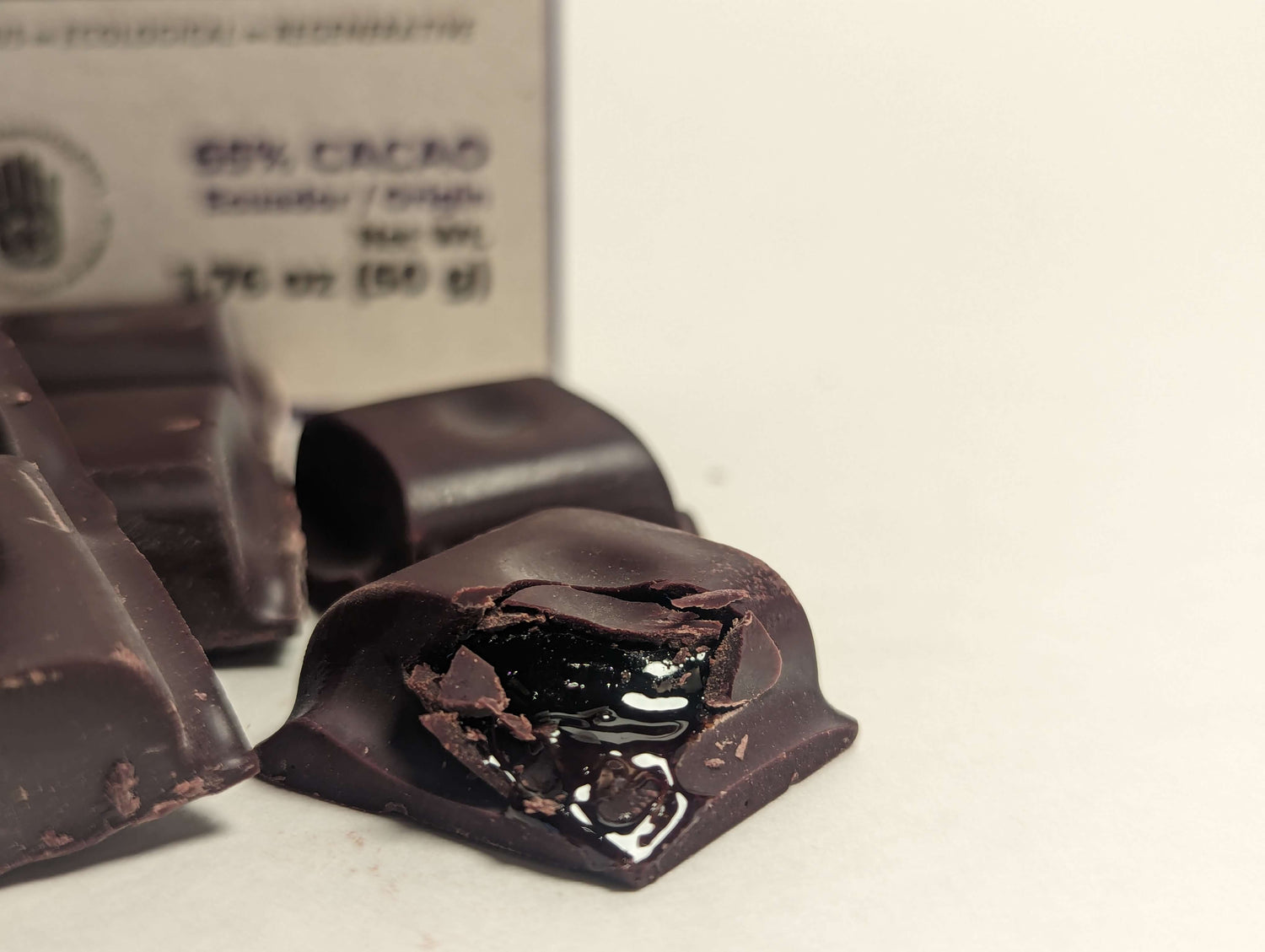 Barra 65% rellena de pulpa - Maspi Chocolates - In - Ecuador