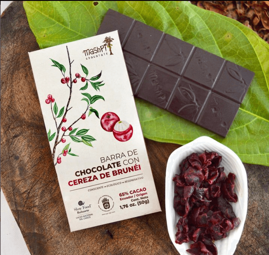 Barra 65% con Cereza de Brunei - Mashpi - Chocolates - Best-Chocolates-In-Ecuador