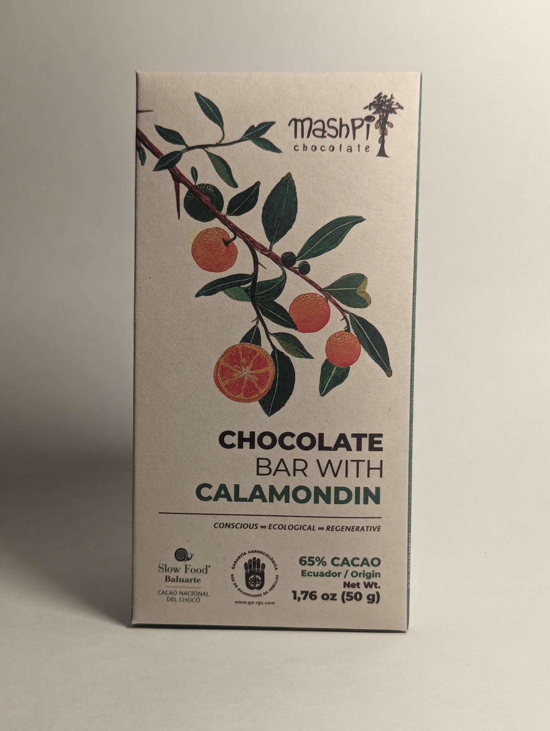 Barra 65% con Calamondin - Mashpi Chocolate