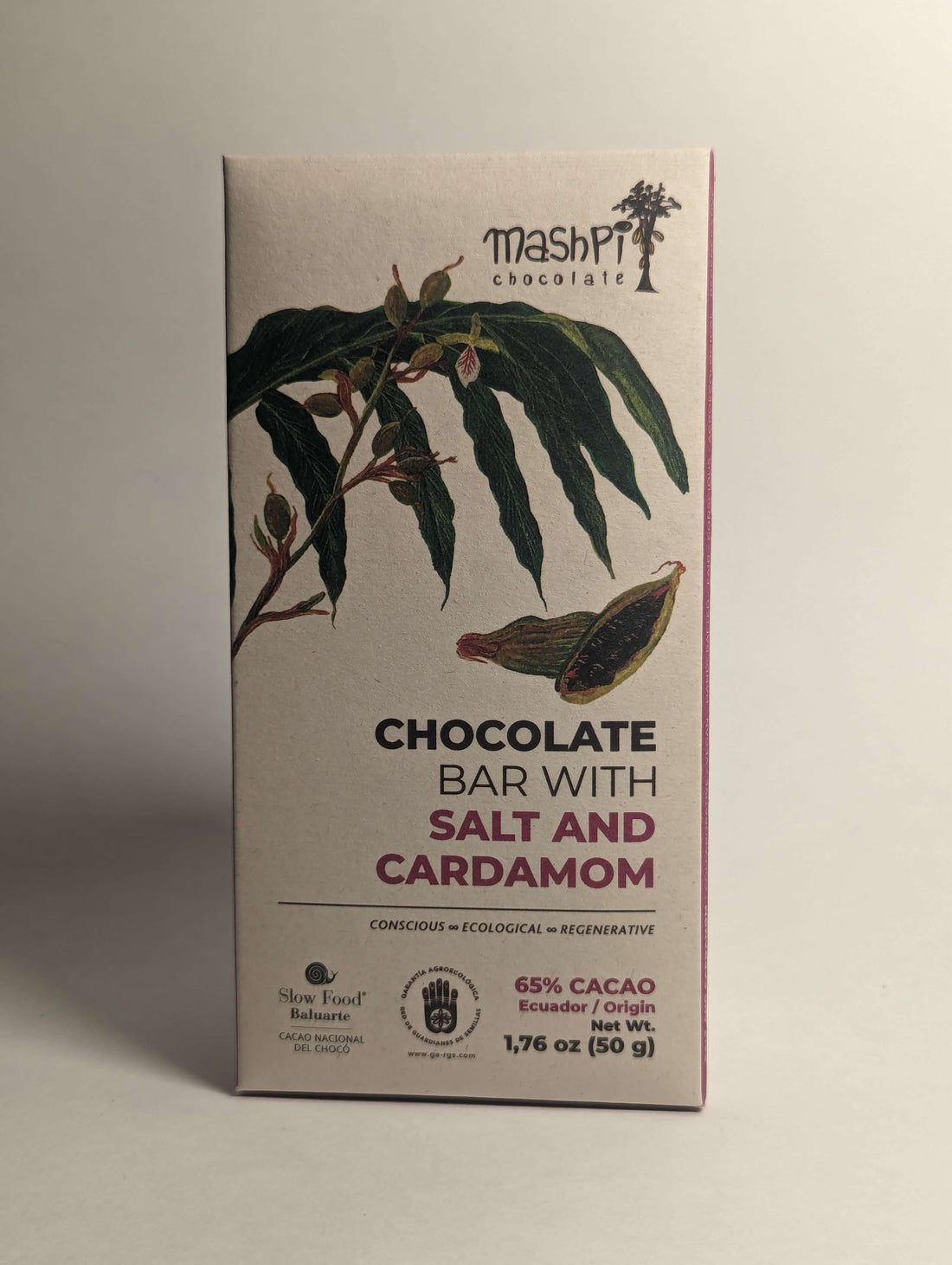 Barra 65% con cardamomo y sal- Maspi - Chocolates