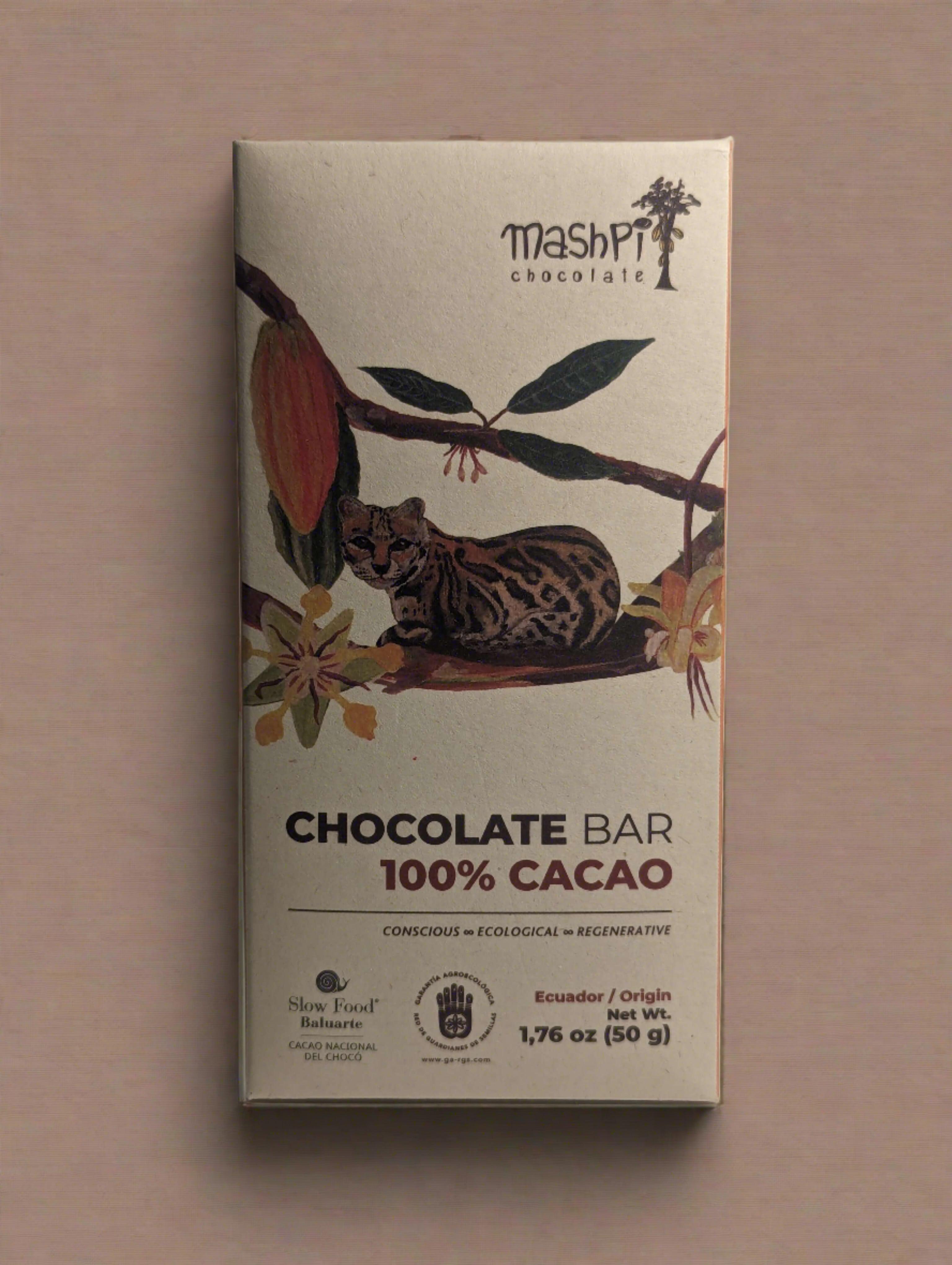 Barra de Chocolate 100% - Mashpi-Chocolate-regenerative chocolate