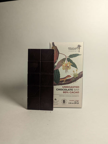 80% UNROASTED Chocolate Bar - Mashpi Chocolate 