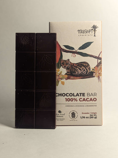 Barra de Chocolate 100% - Mashpi-Chocolate-regenerative chocolate