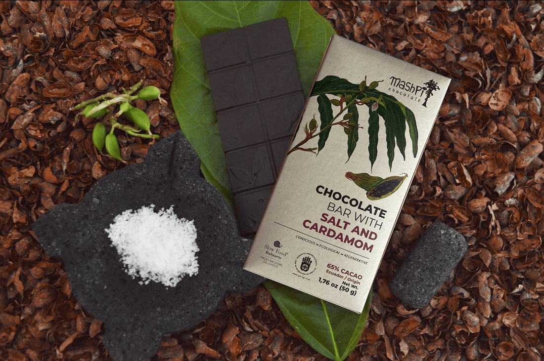 Barra 65% con cardamomo y sal- Maspi - Chocolates