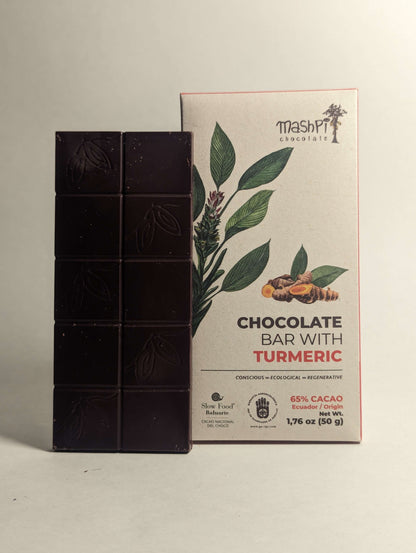 Barra 65% con Cúrcuma Maspi Chocolates - Organic - Chocolates