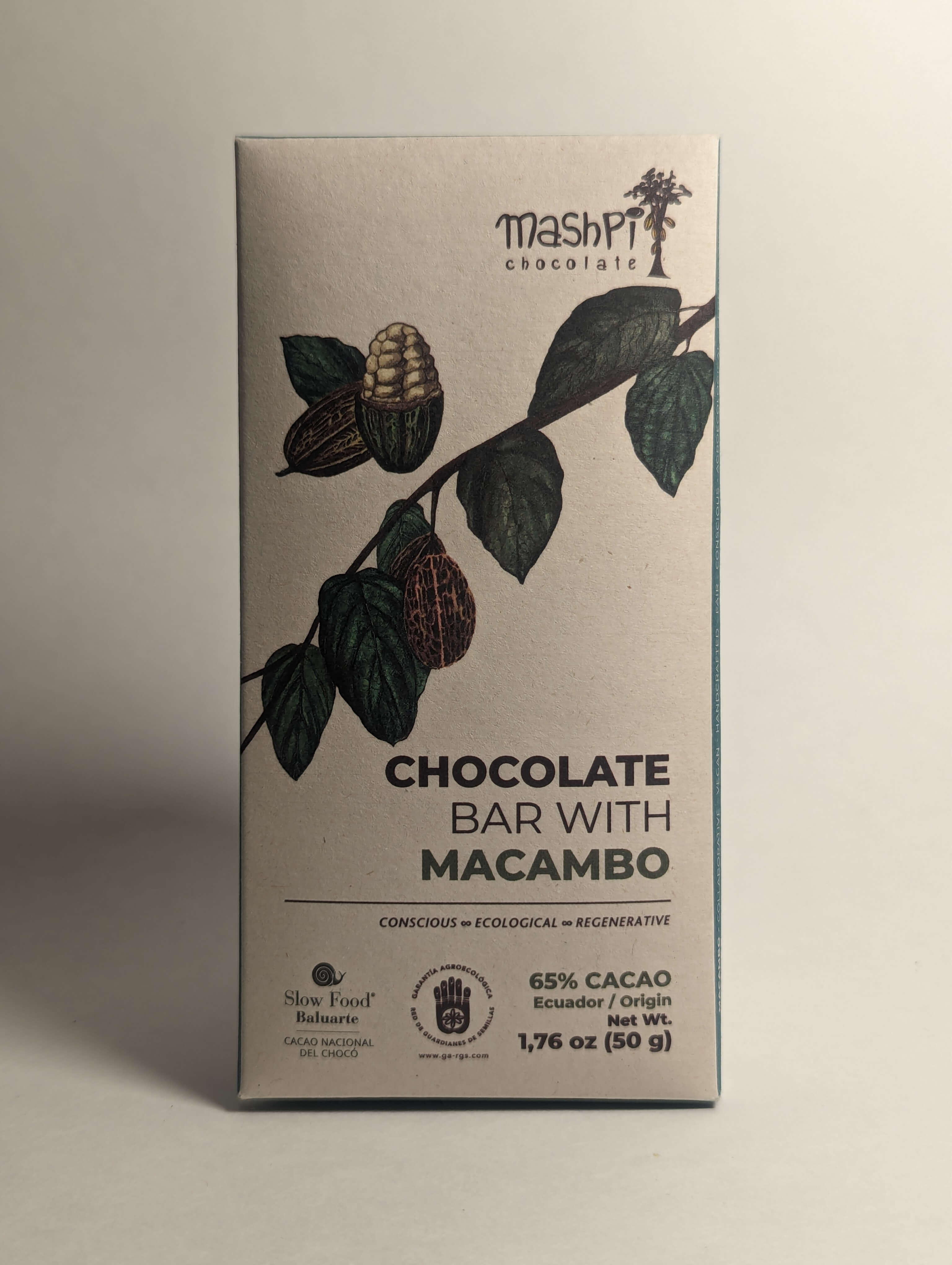 Barra de 65% con Macambo-Mashpi-Chocolate-Organic Chocolates