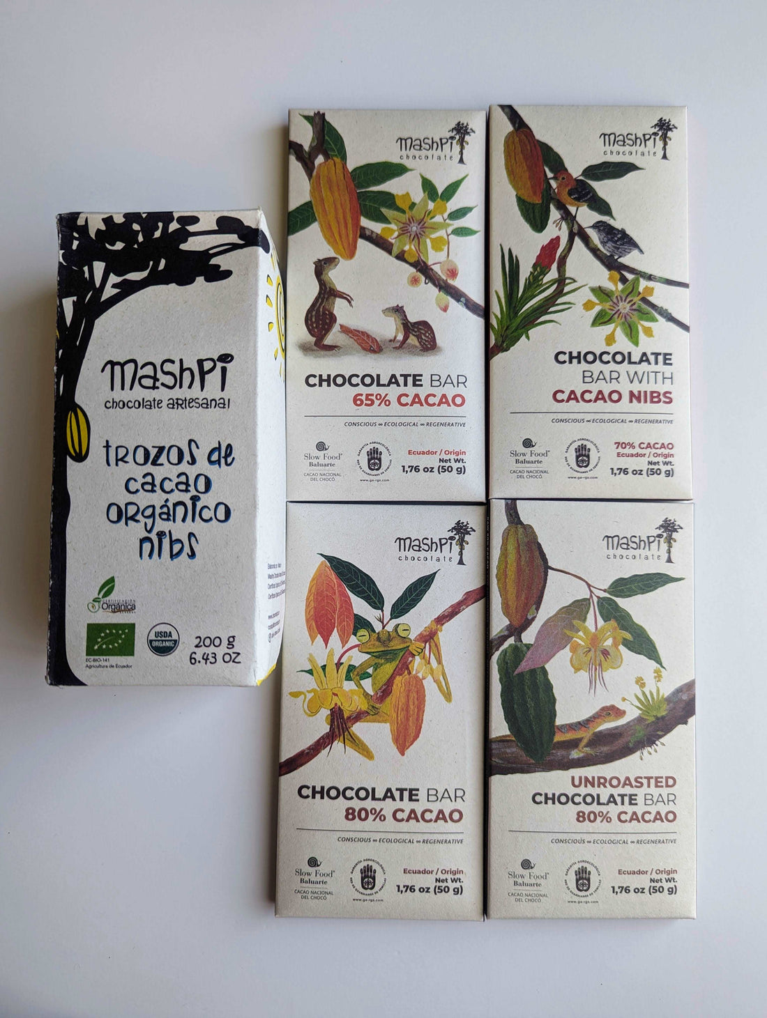 Gift bundle: Pure chocolate + nibs - Mashpi Chocolate 